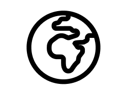 Icon Weltkugel |  FontAwesome / Chamleon