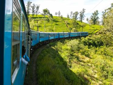 Zugfahrt durch die Teefelder von Nuwara Eliya, in Sri Lanka |  Egle Sidaraviciute, Unsplash.com / Chamleon