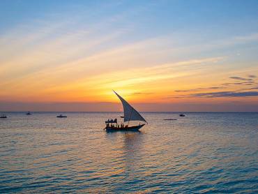 Sonnenuntergang auf Sansibar
